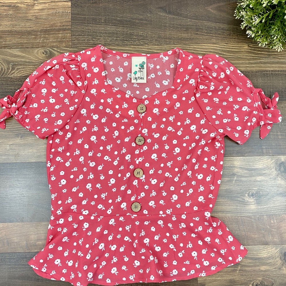 Girls Lily Bleu top size L 14